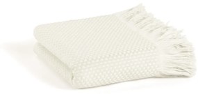 Кремаво покривало за легло със смес от тенсел 160x240 cm Fresno – Mijolnir