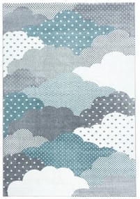 Синьо-сив детски килим 80x150 cm Bambi – Ayyildiz Carpets
