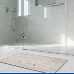 Светлокафяв килим за баня от диатомична глина 50x80 cm Puna – Wenko