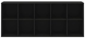 Черна модулна система от рафтове 169x69 cm Mistral Kubus - Hammel Furniture
