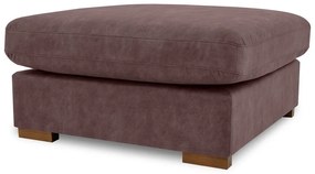 Тъмнокафява табуретка от изкуствена кожа Hamburg – Scandic