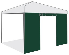 Страница за шатра Tent Pro 3х3 с врата с цип зелена