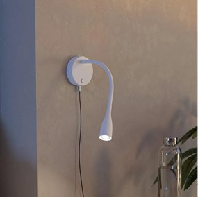 Eglo 901782 - LED гъвкава стенна лампа с USB OLIVANDINO LED/3,8W/230V бяла