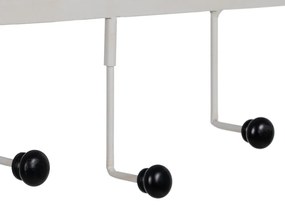 Бяла метална стенна закачалка Home – Ixia