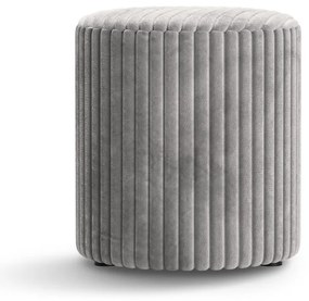 Светлосива табуретка от рипсено кадифе Dia – Micadoni