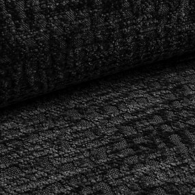 Черен разтегателен ъглов диван с място за съхранение Kalena – Makamii