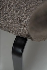 Кафяв тапициран трапезен стол Heap – DAN-FORM Denmark