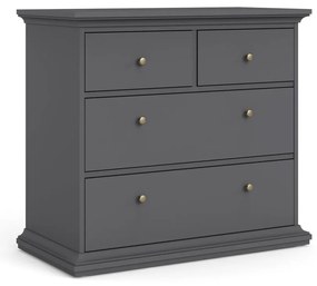 Сив нисък скрин 96x87 cm Paris – Tvilum