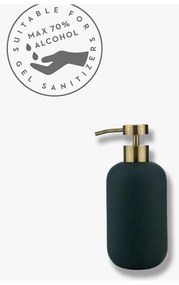 Антрацитен керамичен диспенсер за сапун 200 ml Lotus – Mette Ditmer Denmark