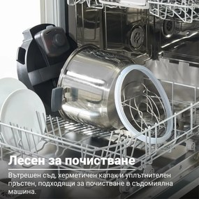 Мултикукър Instant Pot Plus 60 WiFi, 1000W, 5.7 л, 9 програми, WiFi управление, LCD дисплей, Неръждаема стомана, Черен