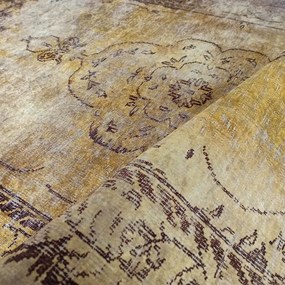 Златист килим с ориенталски десен Ширина: 160 см | Дължина: 220 см