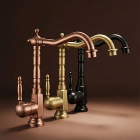 Смесител за мивка Rea Bona Old Gold High