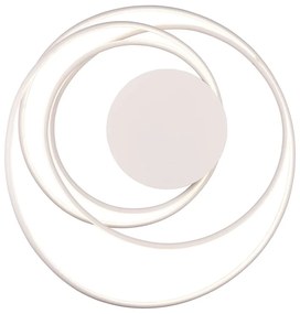 Бяла LED светлина за таван с метален абажур Nala - Trio Select