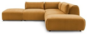 Ъглов диван в цвят горчица (променлив) Jeanne - Bobochic Paris