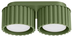 Sollux SL.1798 - Насочваемо осветително тяло AURA 2xGX53/10W/230V зелено