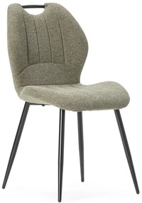 Зелени трапезни столове в комплект 4 бр. Muli – Marckeric