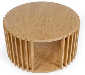 Дъбова маса за кафе , ø 83 cm Drum - Woodman