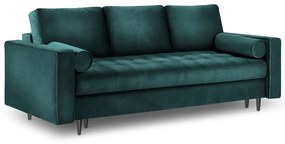 Петролнозелено кадифено канапе Santo - Milo Casa