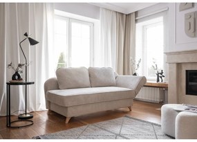 Бежов шезлонг от рипсено кадифе (десен ъгъл) Chic Charlotte – Miuform