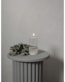 Бяла LED свещ в стъклен фламандър, височина 17,5 см Flamme Dot - Star Trading