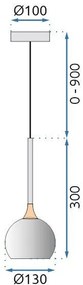 Пендел LED G086-1CP GOLD