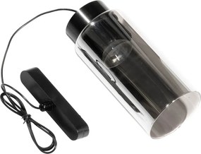 Модерен черен висулка за релсова система 1-фазен с LED - Magnetic Vance