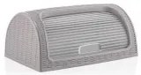 Кутия за хляб 41,4x26,9xh18,1см сива - PVC РАТАН DUNYA- (05330)