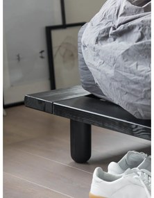 Черно борово двойно легло с решетка 140x200 cm Peek - Karup Design