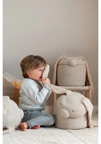 Кремава текстилна детска кошница за играчки ø 25x30 cm Rita the Rabbit – Lorena Canals