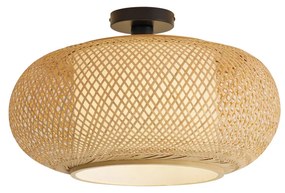 Japandi таванна лампа бамбук с бял интериор - Liva