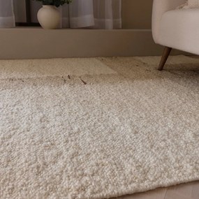 Бежов двустранен ръчно изработен вълнен килим 120x170 cm Napa Tumbla – Asiatic Carpets