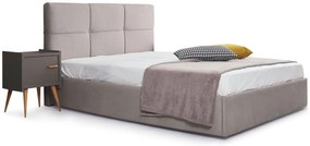 Тапицирано легло Manhattan-Gkri Anoixto-150 x 200-Με μηχανισμό ανύψωσης