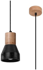 Черна висяща лампа ø 12 cm Valentina - Nice Lamps