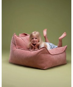 Розов детски пуф от рипсено кадифе Chair – Wigiwama