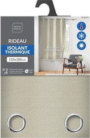Бежово термо/dimout перде от микрофибър 135x180 cm Micropolar – douceur d'intérieur
