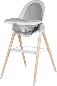 Lionelo - Детски стол за хранене MAYA White бук
