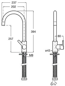 Смесител за кухня Roca Mencia ΙΙ