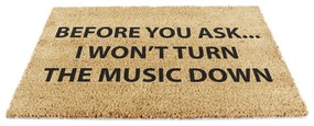 Изтривалка от кокосови влакна 40x60 cm Loud Music – Artsy Doormats