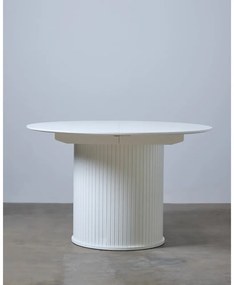 Кръгла сгъваема трапезна маса с допълнителна плоча ø 120 cm Nola – Unique Furniture