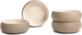 Бежови глинени купички в комплект 4 бр. за супа/рамен 1 l Terra Vira – Bonami Selection