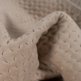 Бежово капитонирано покривало за легло 240x260 cm – Ixia