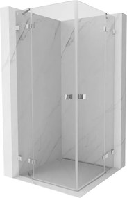 Mexen Lunar Duo душ кабина 70 x 70 см, прозрачна, хром - 834-070L-070P-01-00