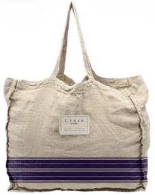 Текстилна чанта Сини ивици, ширина 42 cm - Really Nice Things