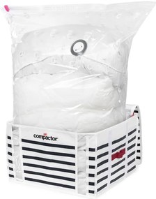 Кутия за съхранение на дрехи Medium Mariniere 3D Vacuum Bag, 125 л - Compactor