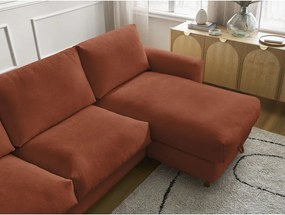 Оранжев ъглов диван Cocoone – Bobochic Paris