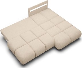 Ъглов Диван Лимо - Бежов - Десен