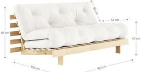 Зелен разтегателен диван 160 cm Roots - Karup Design