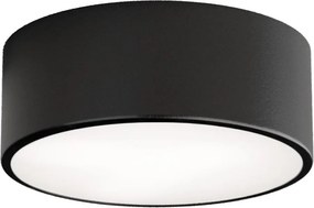 Потолочно осветително тяло с датчик CLEO 1xE27/40W/230V, с диаметър 20 см, черно