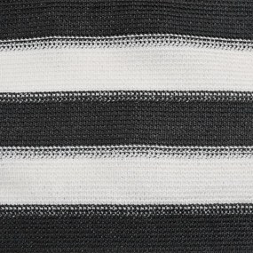 Засенчваща мрежа антрацит и бяло 1,5x25 м HDPE 195 г/м²