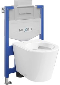 Комплект стенен WC с монтажна рамка Fenix XS-U и чиния WC Rico, бял гланц - 6853372XX00